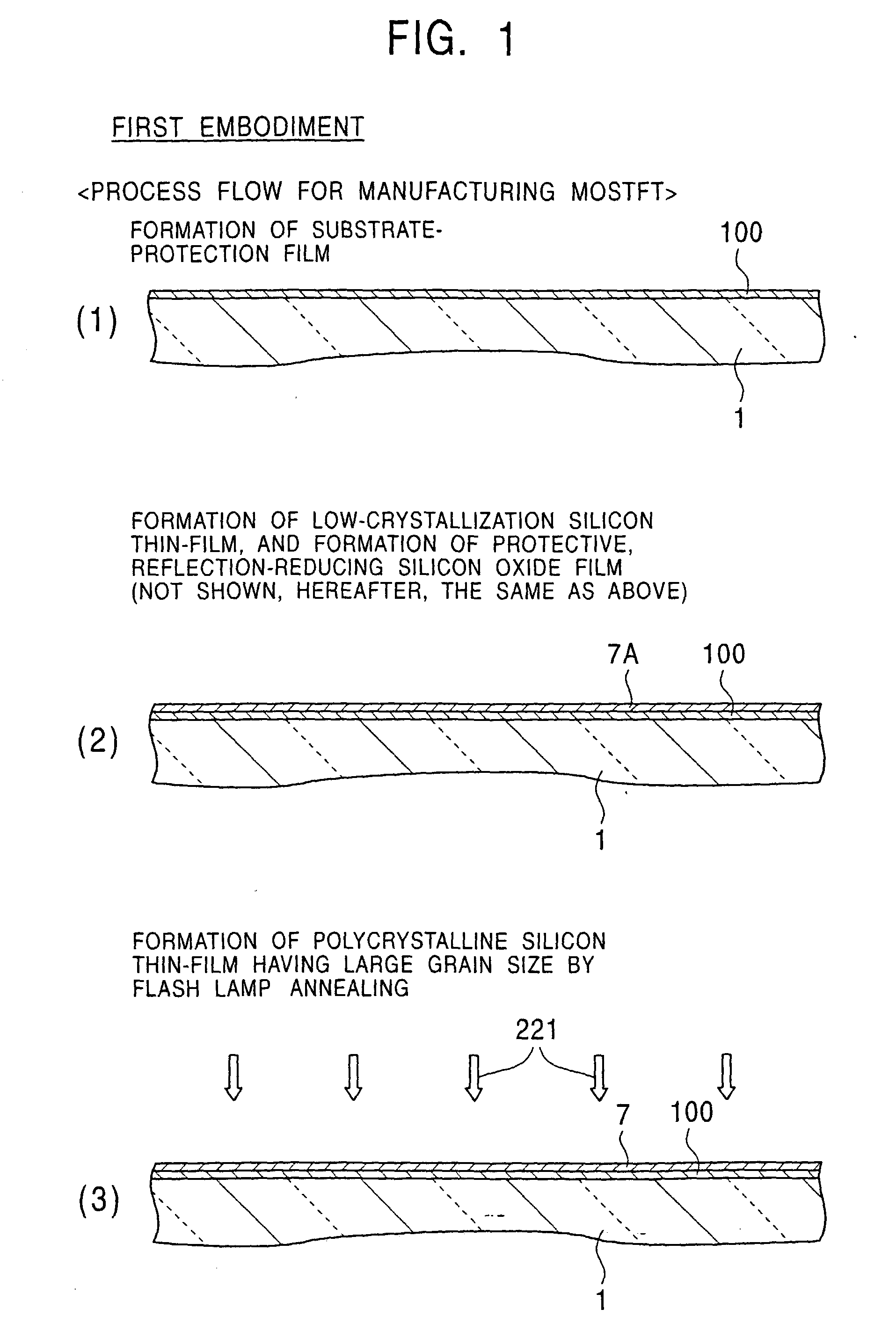 Semiconductor thin film forming method, production methods for semiconductor device and electrooptical device, devices used for these methods, and semiconductor device and electrooptical device