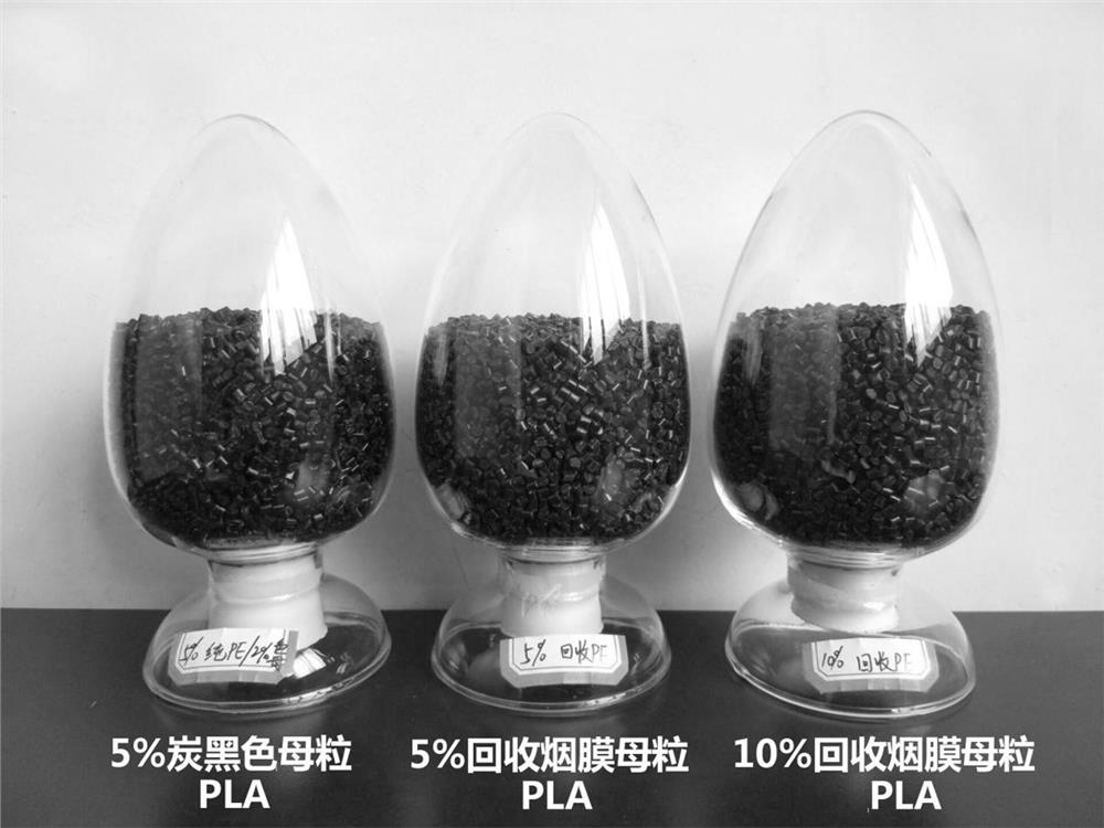 A low-cost black fdm printing wire prepared by recycling cigarette film masterbatch and its preparation method and application