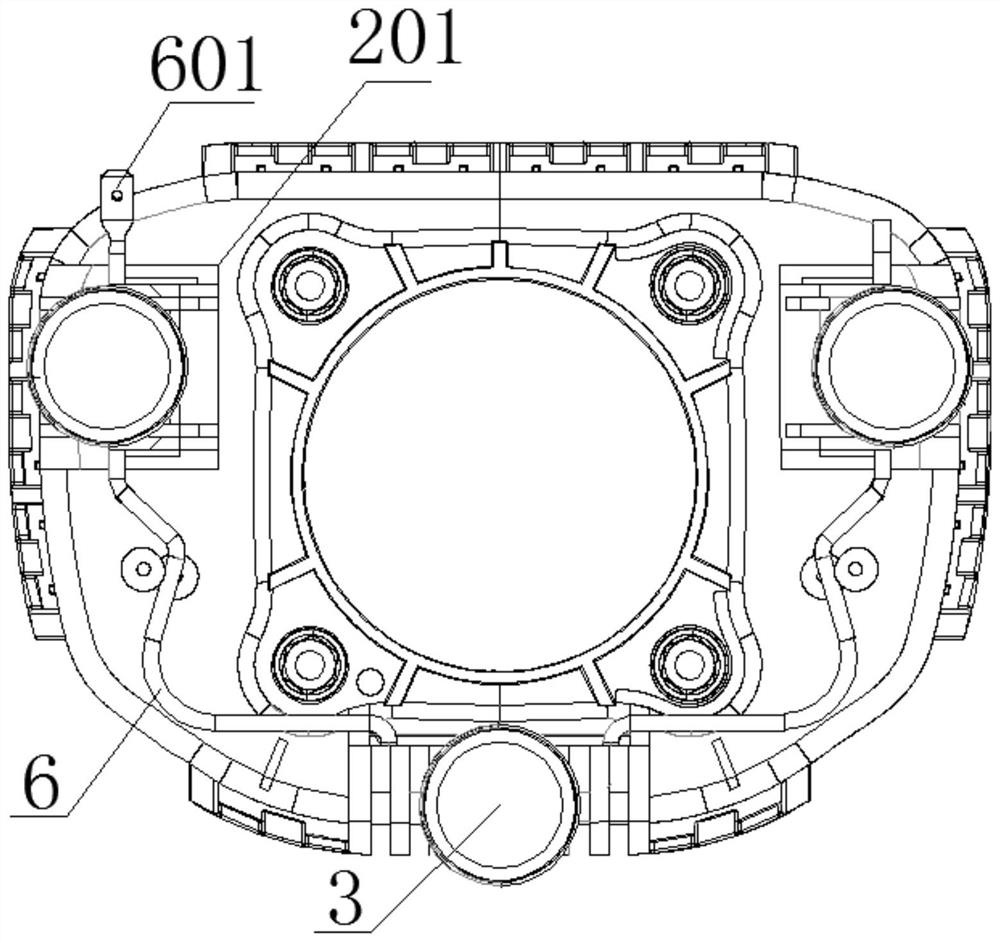 Automobile steering wheel vibration reduction structure
