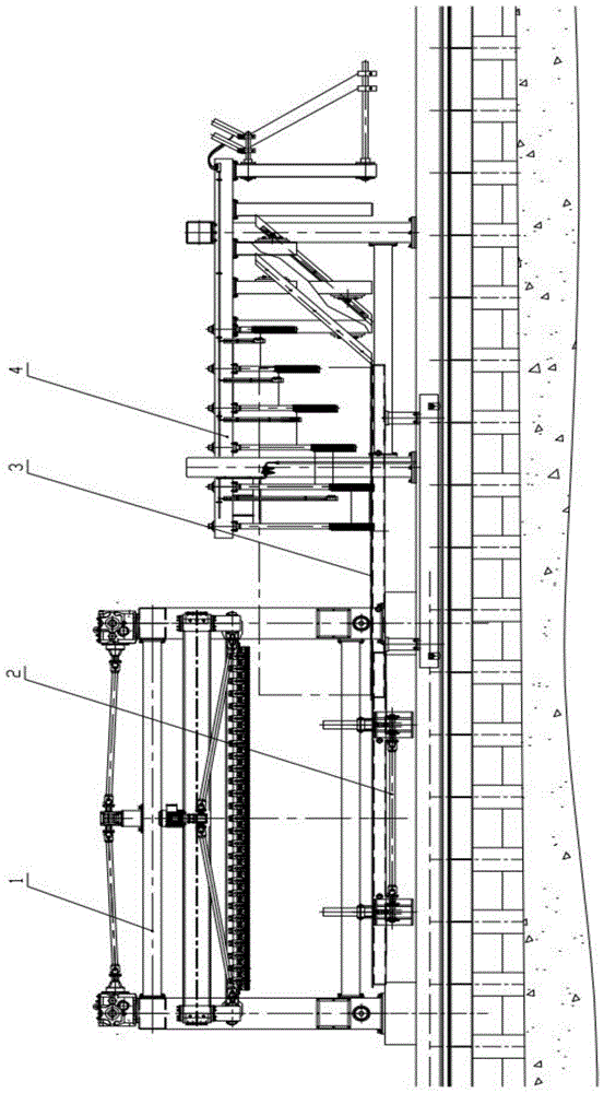 A step-by-step cutting machine for aerated concrete