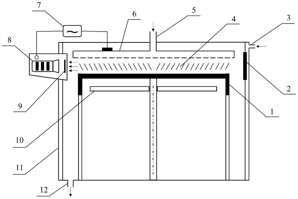 An optical detection device for improving the uniformity of mocvd spraying