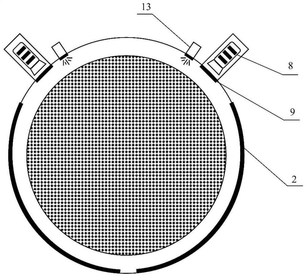 An optical detection device for improving the uniformity of mocvd spraying