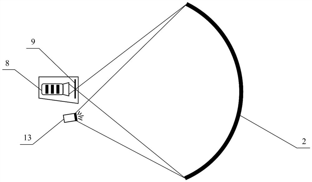 An optical detection device for improving the uniformity of mocvd spraying