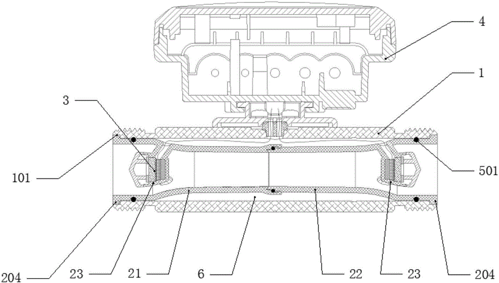 Opposite type small-bore ultrasonic flowmeter