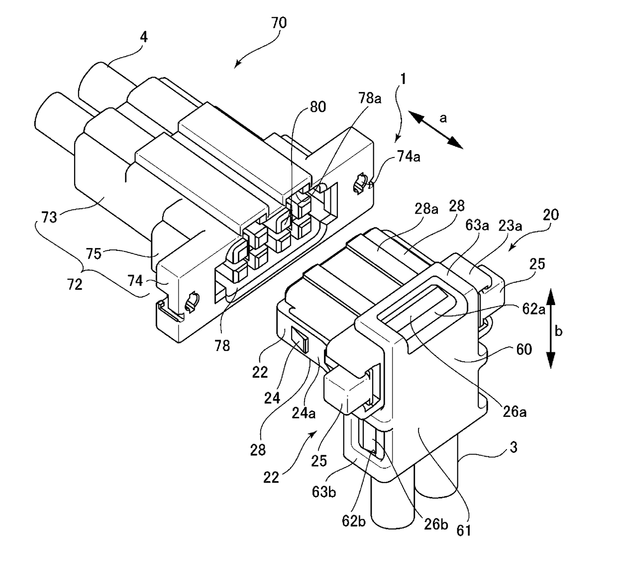 Power-source connector including terminal-contact prevention mechanism and power-source connector device including the same