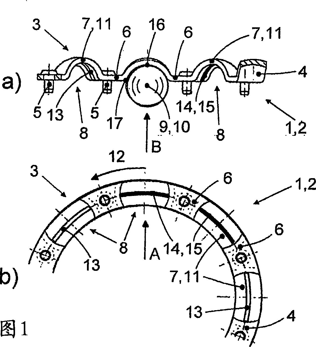 Roller bearing with a window cage with positioning elements in the bearing pockets for altering the pocket play by means of temperature-dependent change in shape of the positioning elements for exampl