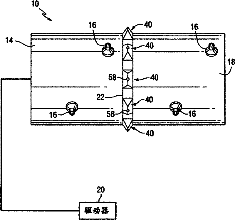 Core breaker with dust suppression system