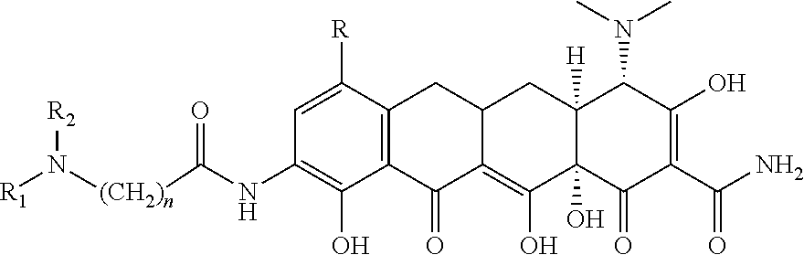 Novel nitration of tetracyclines