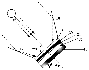 V-shaped groove type low-power light concentration solar photovoltaic and photo-thermal integrated device