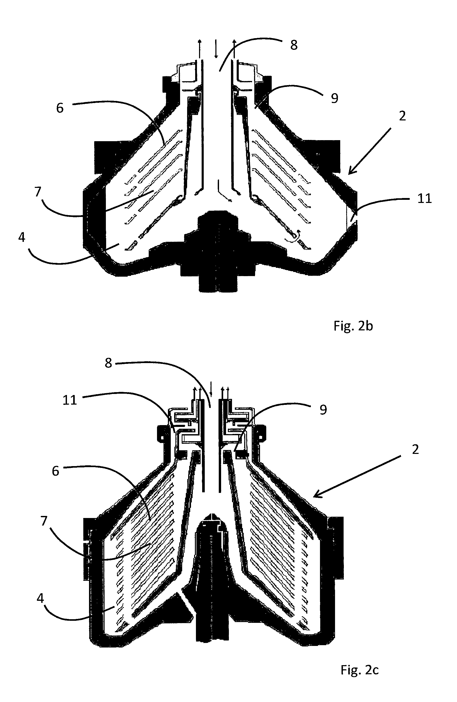 Centrifugal separator with Anti-fouling properties