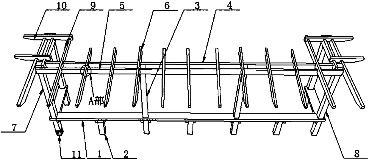 Rapidly-constructed grape plantation and cultivation frame