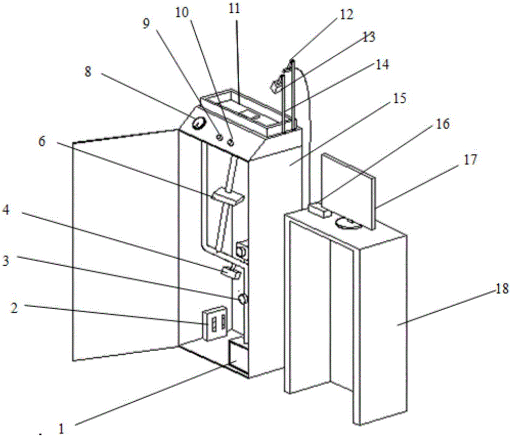 Detecting system for sealing property of aluminum foil blister package