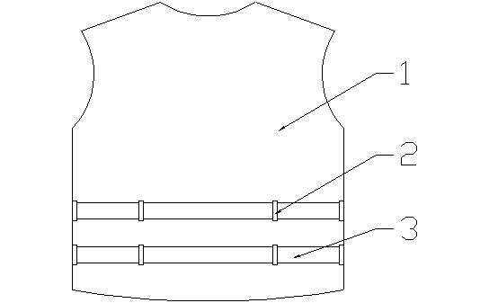 Warning garment with high color degree