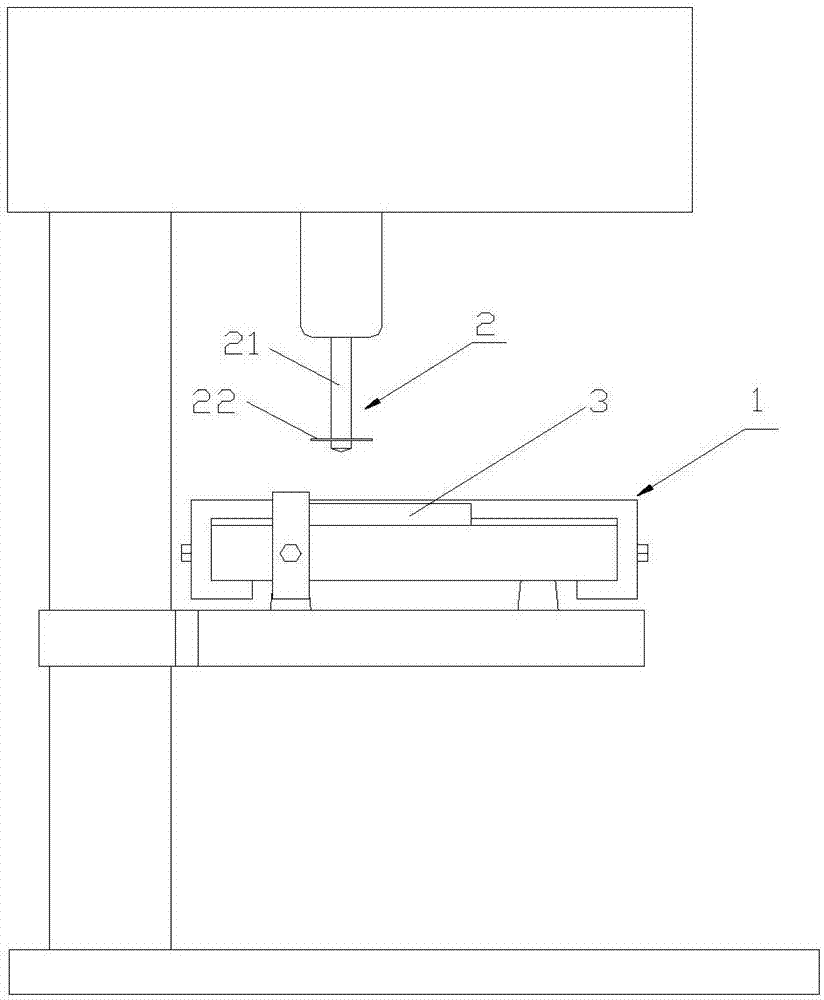 Device for drilling counterbore holes in PVC boards