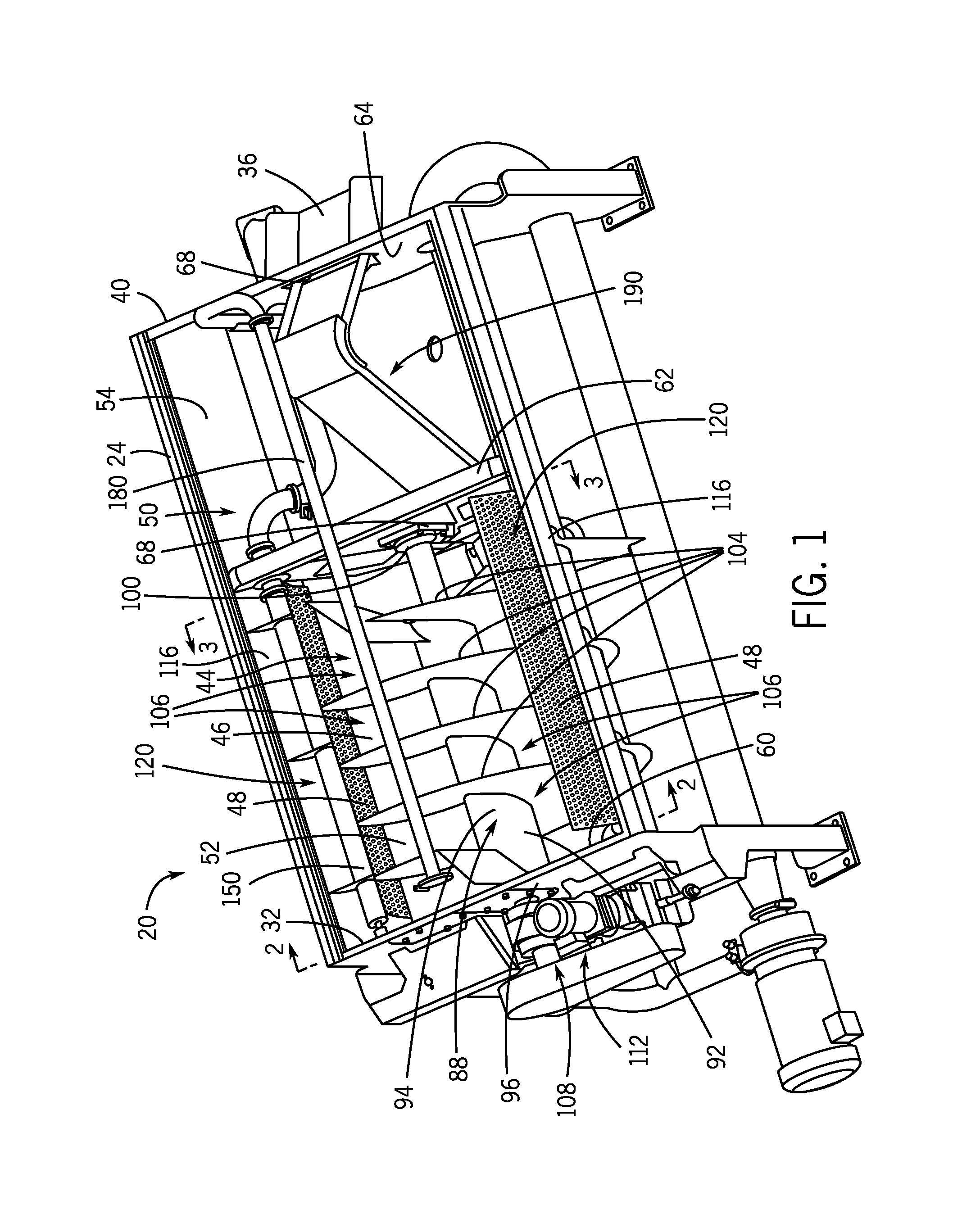 Rotary screw blancher with fluid passage and fluid agitation