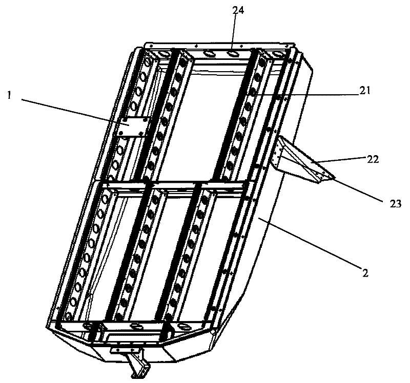 Top control panel for aircraft cockpit and installation method thereof