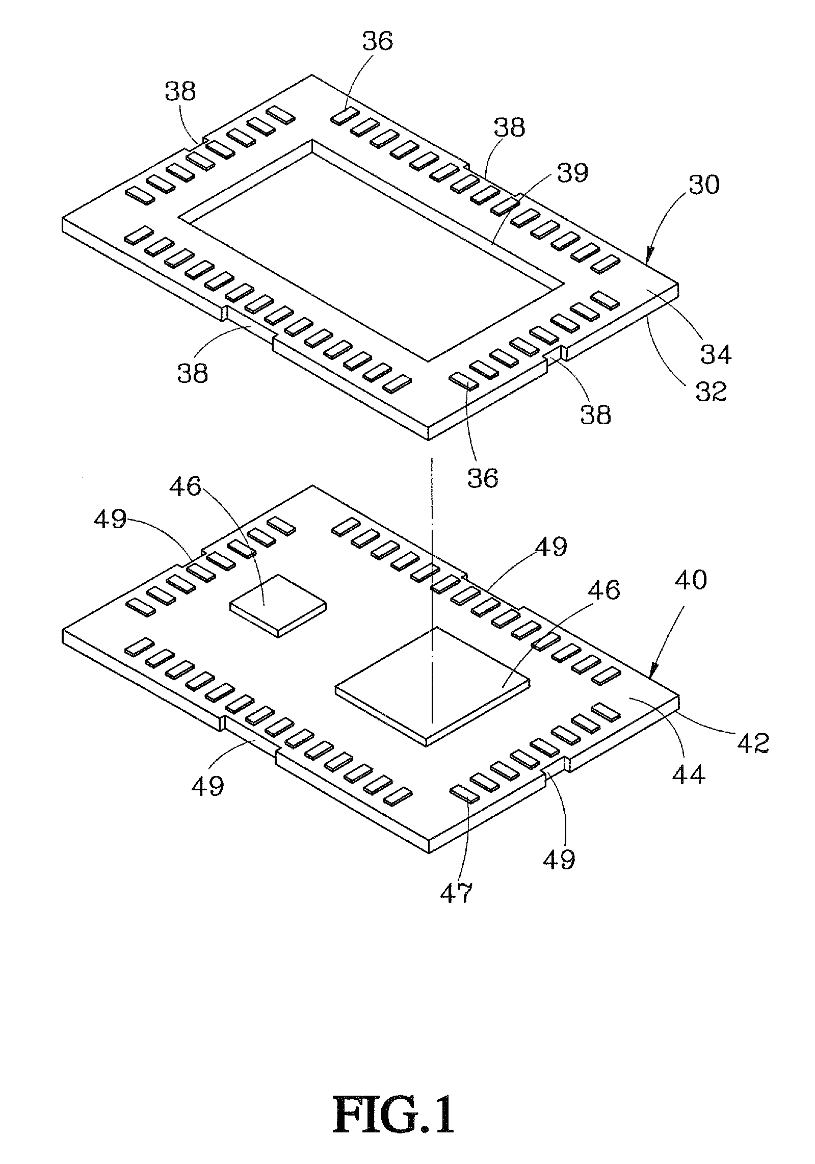 Communication module package assembly