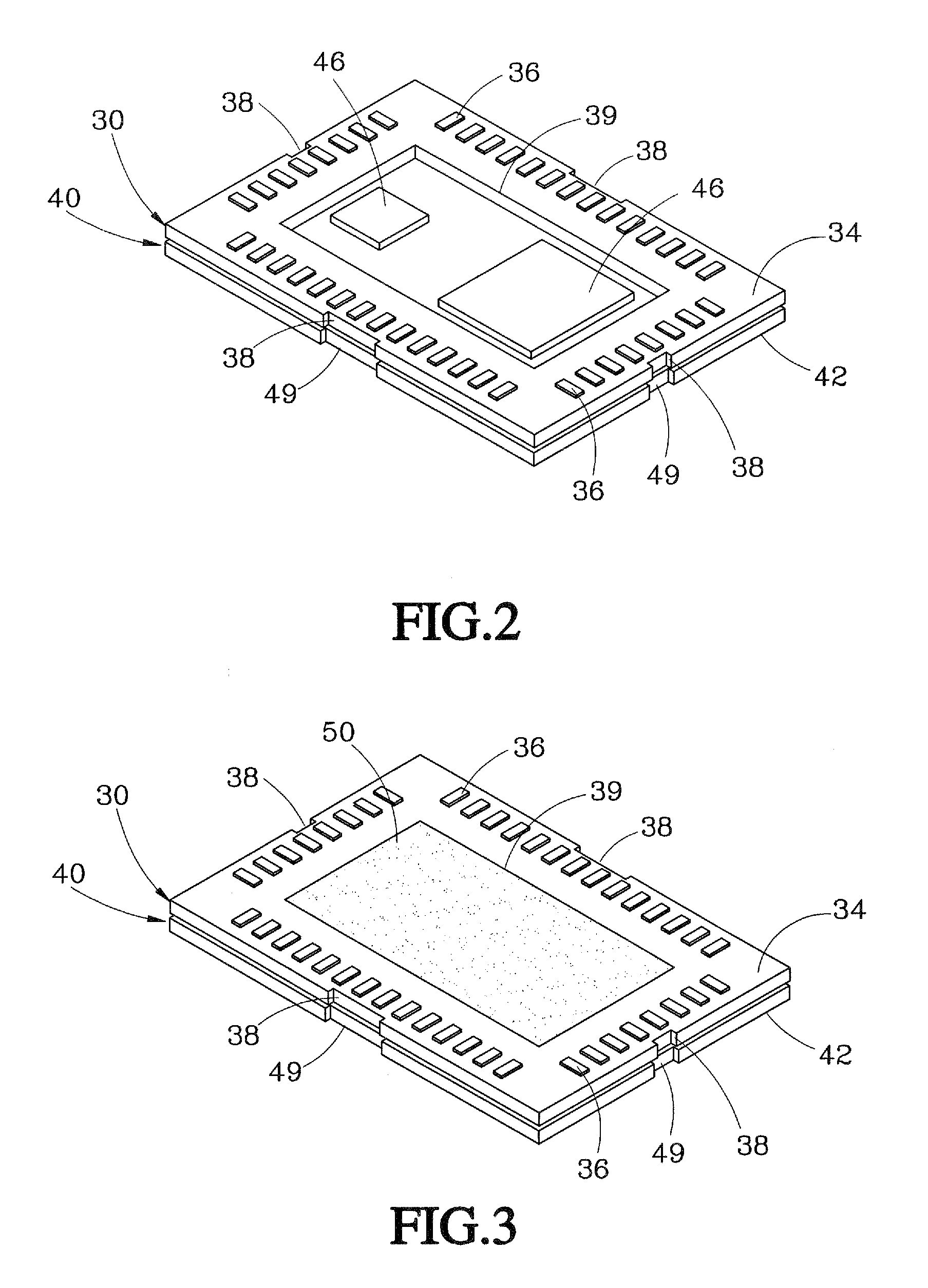 Communication module package assembly