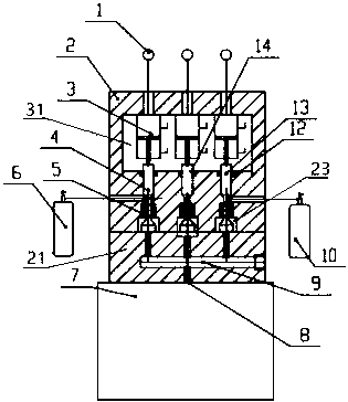 Self-sealing gas incoming and release valve