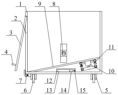 Novel intelligent mine car carriage structure