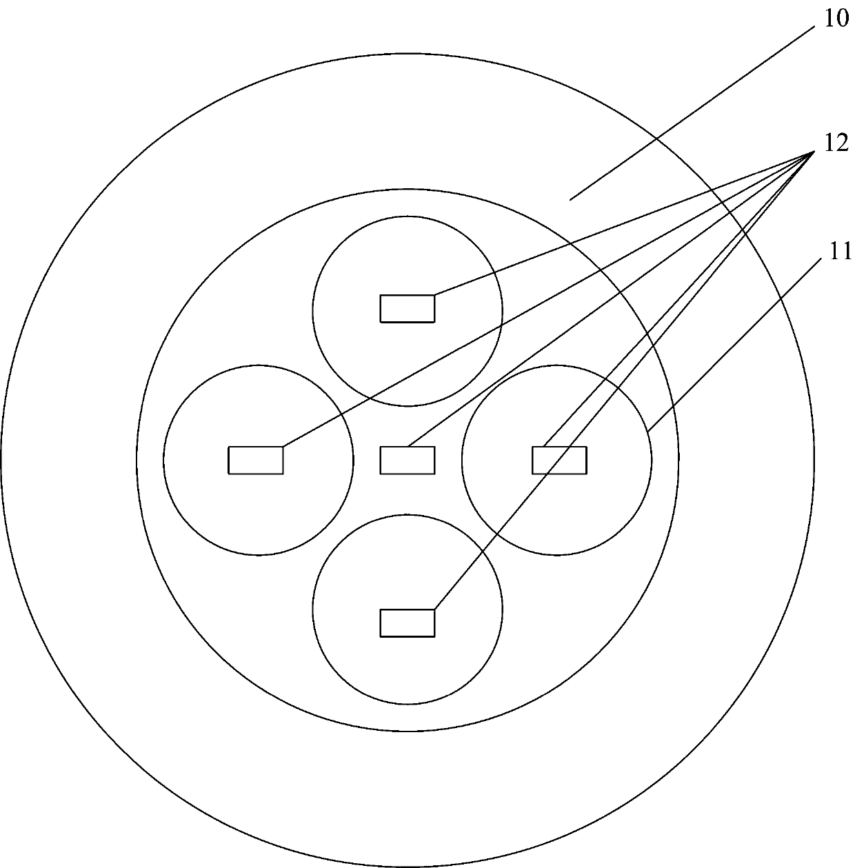 A transformer suspension discharge simulation device