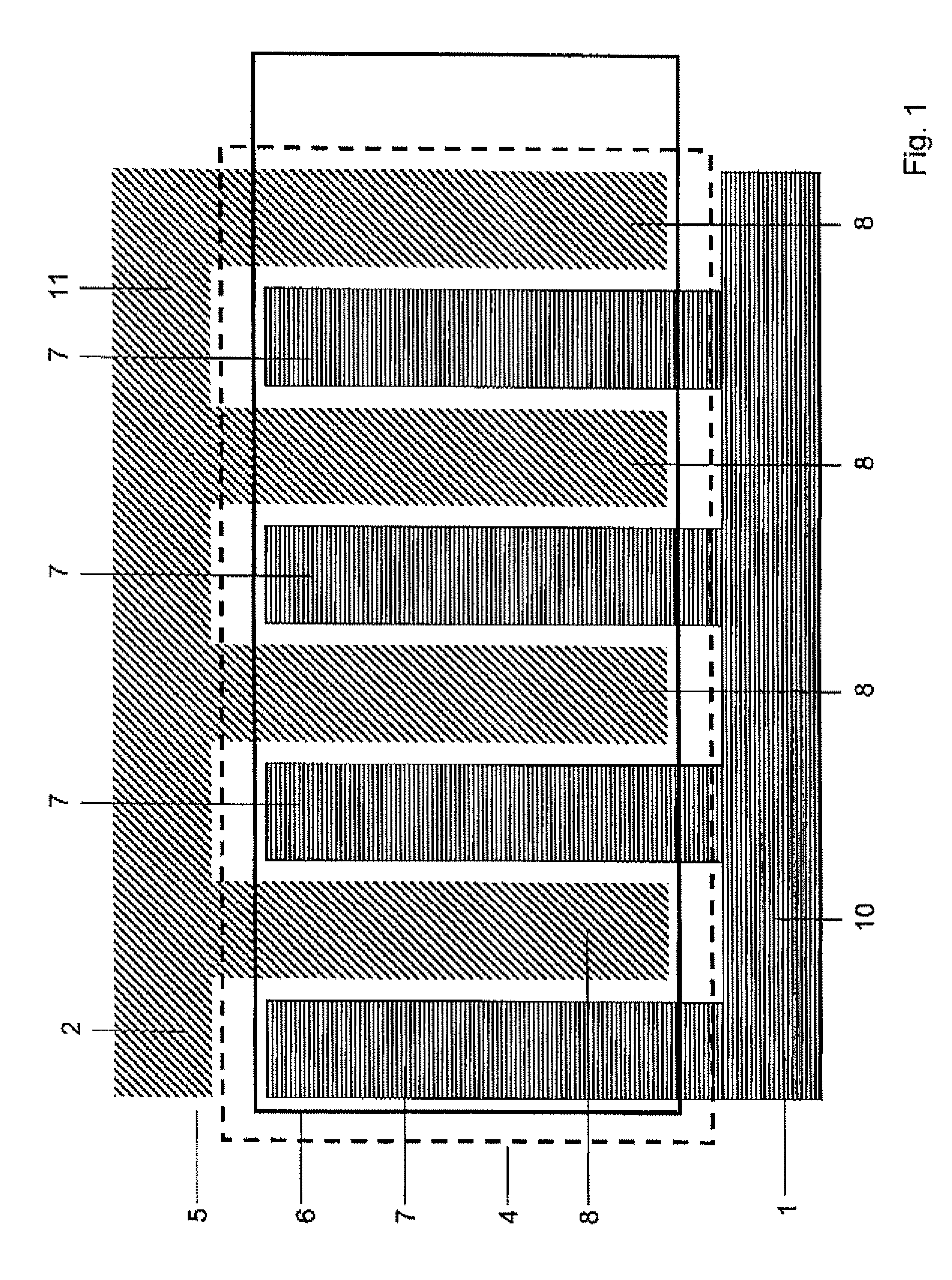 Light-Emitting Component with an Arrangement of Electrodes