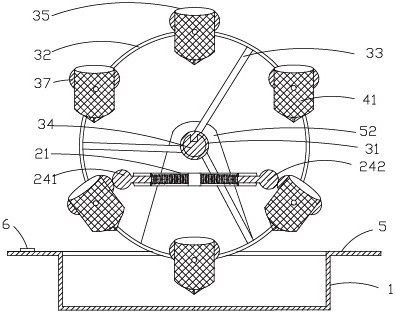 Hot pot with rotating structure