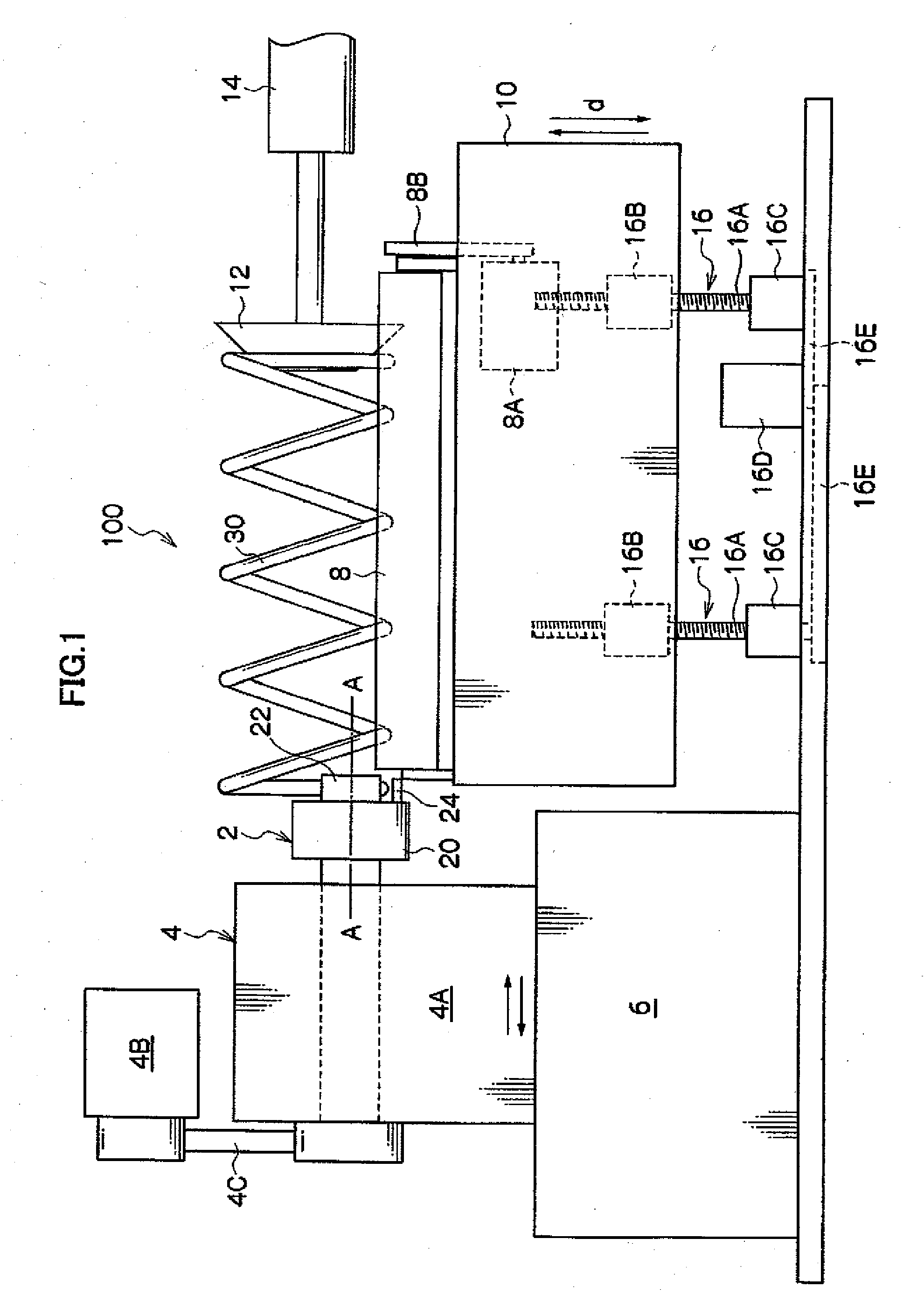 Device and method for forming end of coiled spring