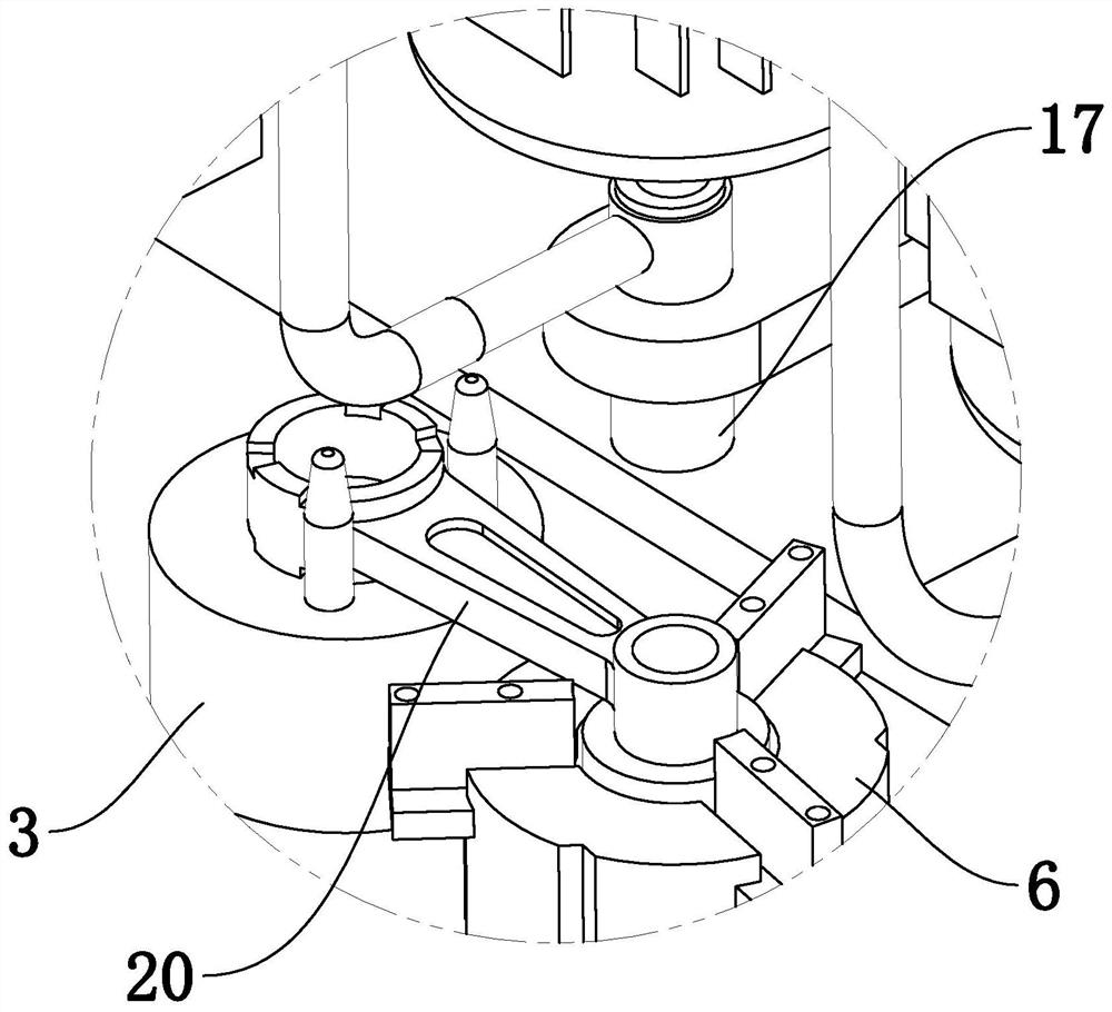 Crank connecting rod chamfering machine