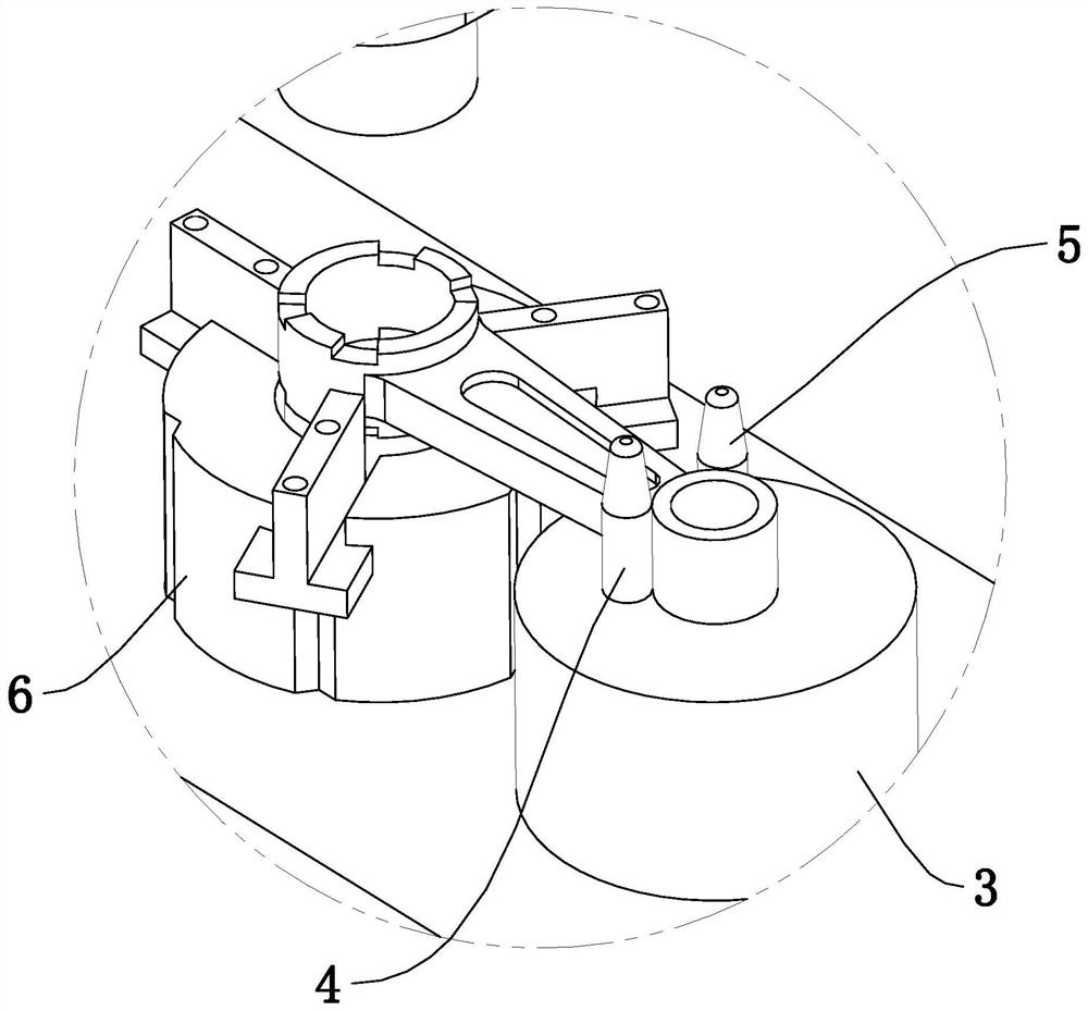 Crank connecting rod chamfering machine