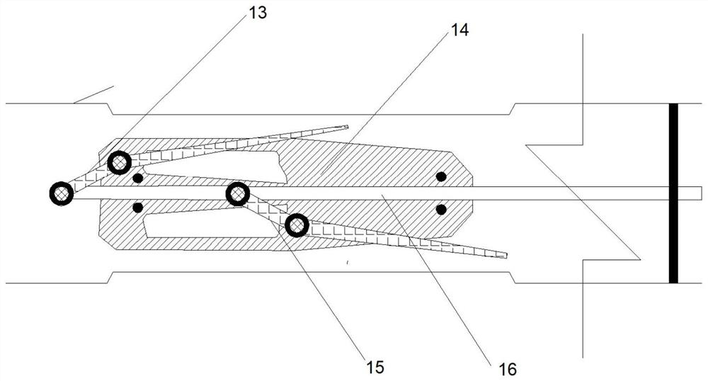 Rapid construction method of high-gas or coal and gas outburst coal seam stope face crossheading