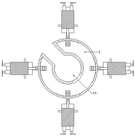 Tumbril for going-out multi-channel fertilization of fruit trees