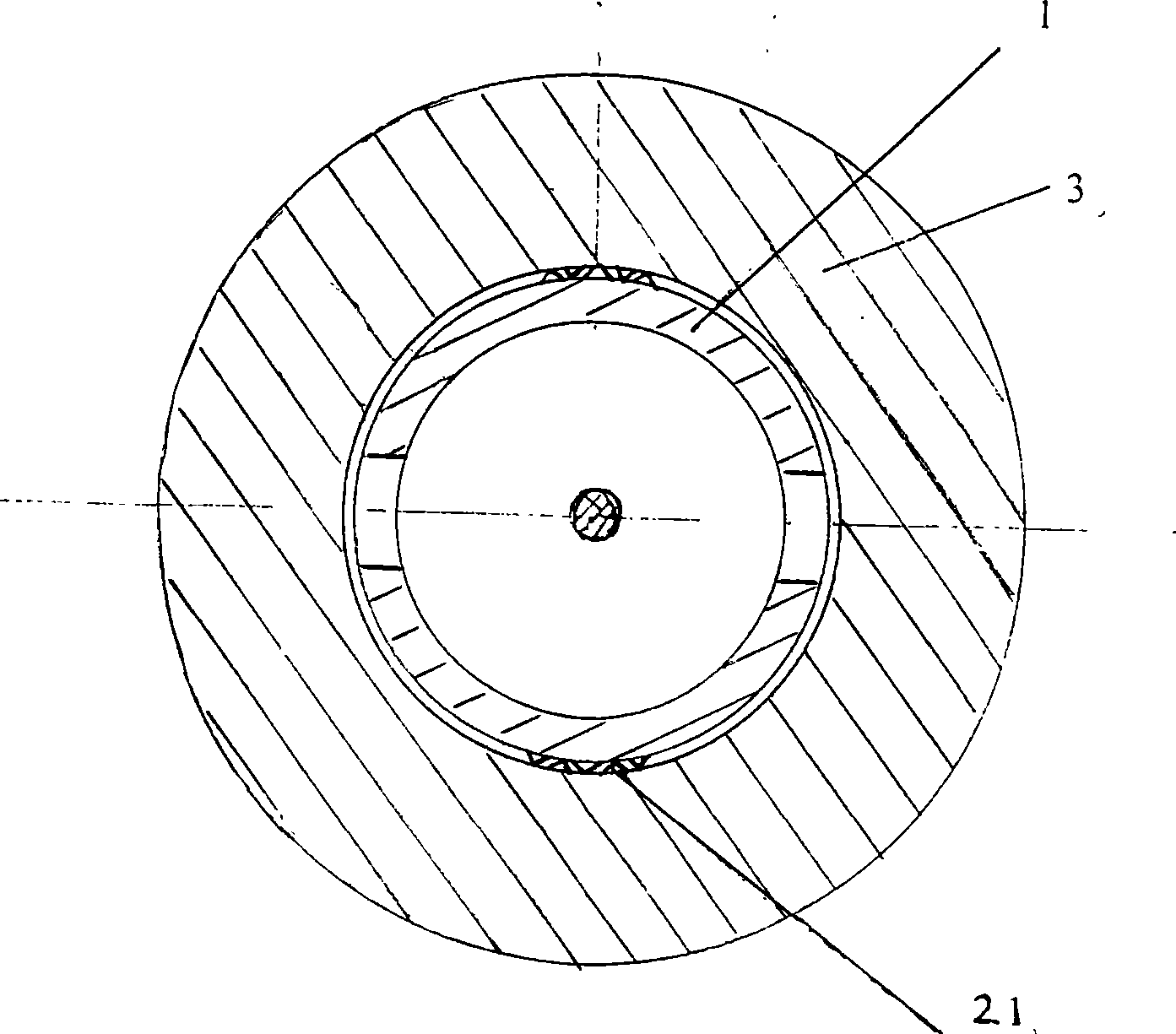 Centrifugal ball type braking device for vertical shaft type windmill