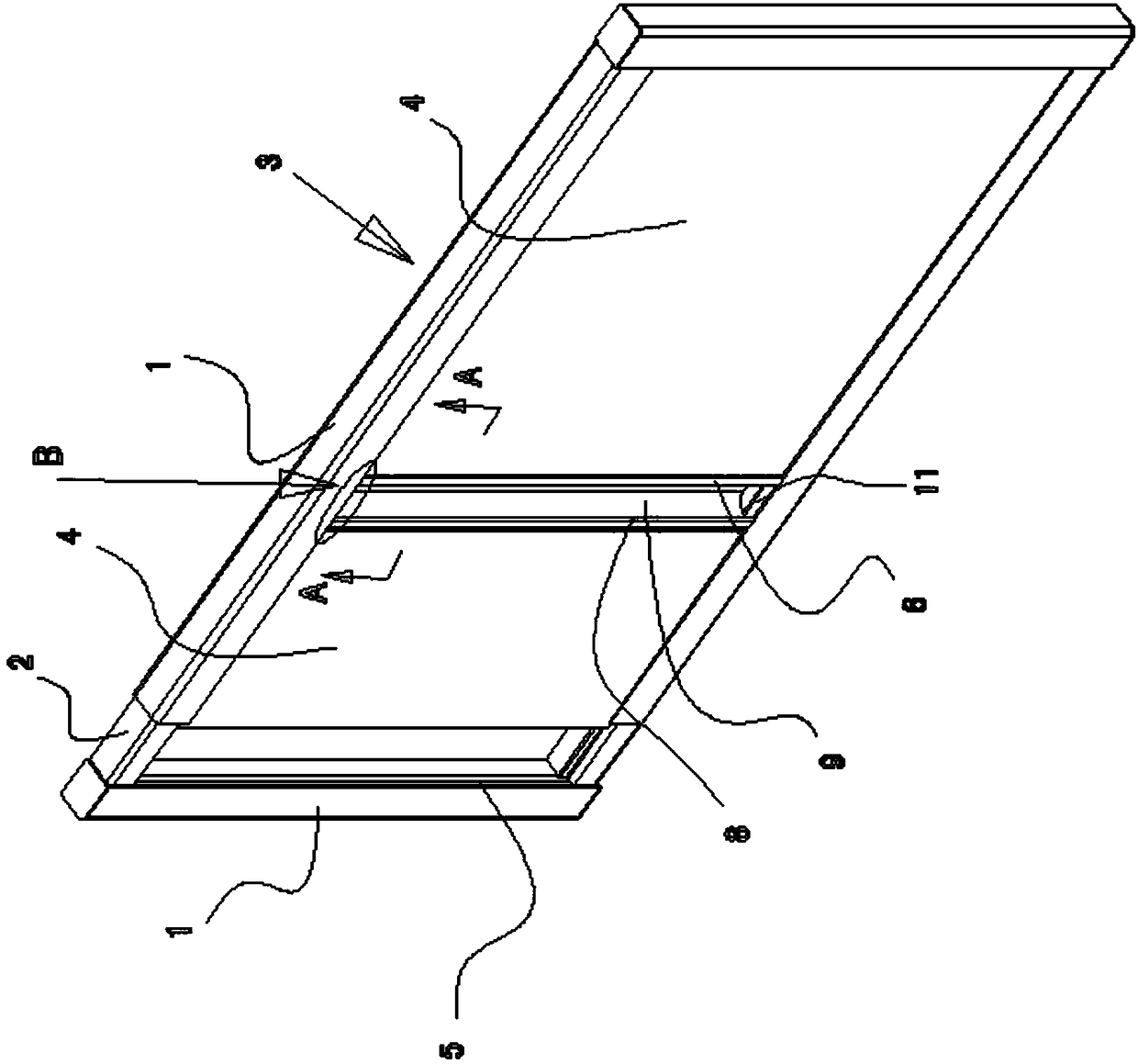 Fine adjustment combined splicing type building decorative sheet and preparation method thereof