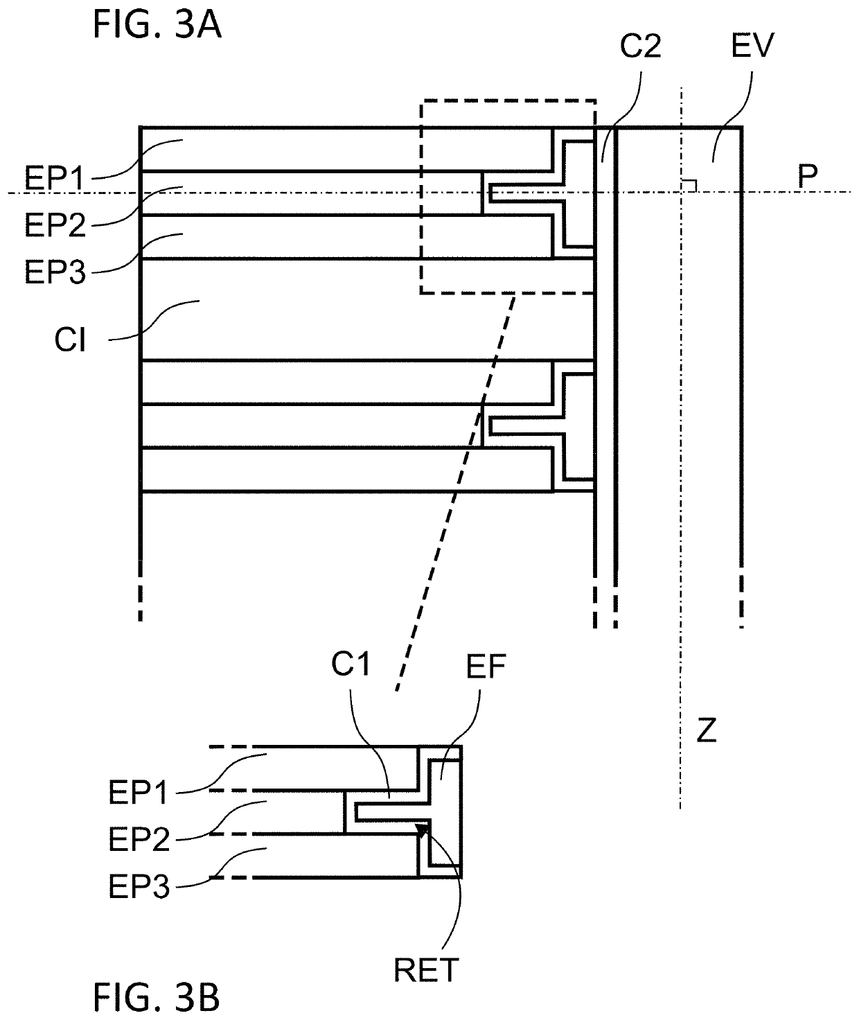 Three dimensional resistive random access memory and method enabling such a memory to be obtained