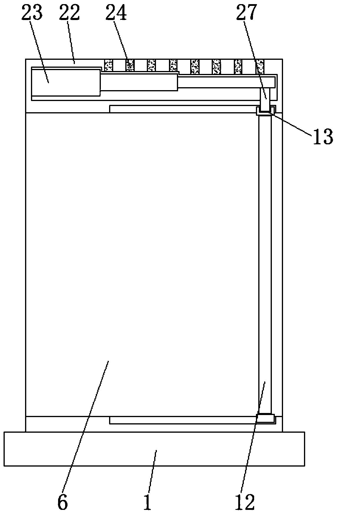 Front-rear double-door type electrical cabinet convenient to overhaul and high in stability