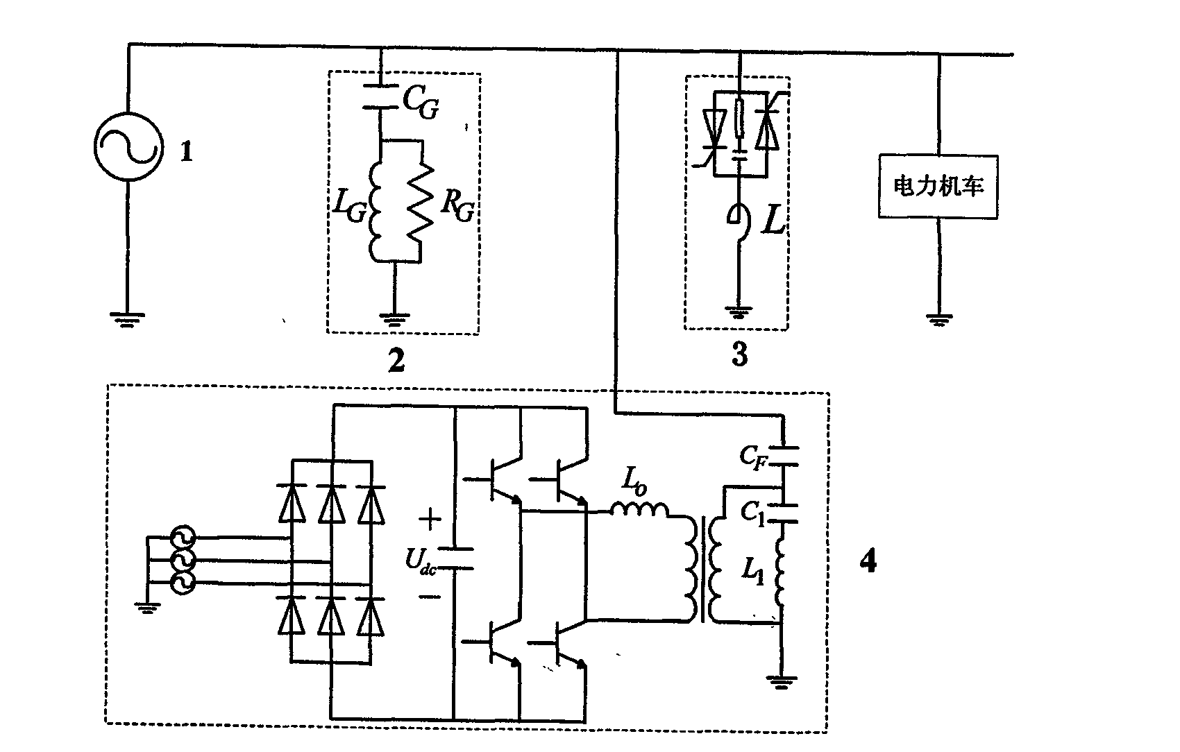 Combined compensation system of injection-type hybrid active power filter and static var compensator