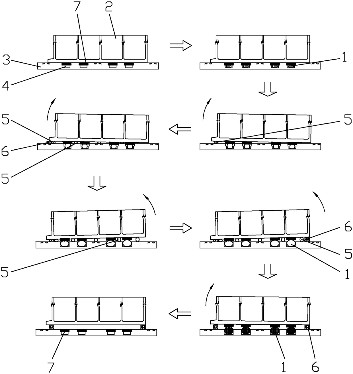 A lifting method applied to large caisson