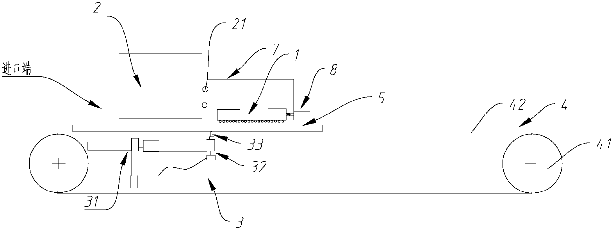 Ink jet printing machine with guiding belt transmission error compensation function