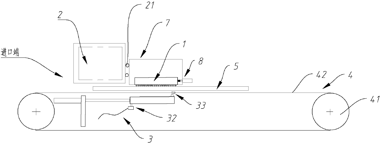 Ink jet printing machine with guiding belt transmission error compensation function