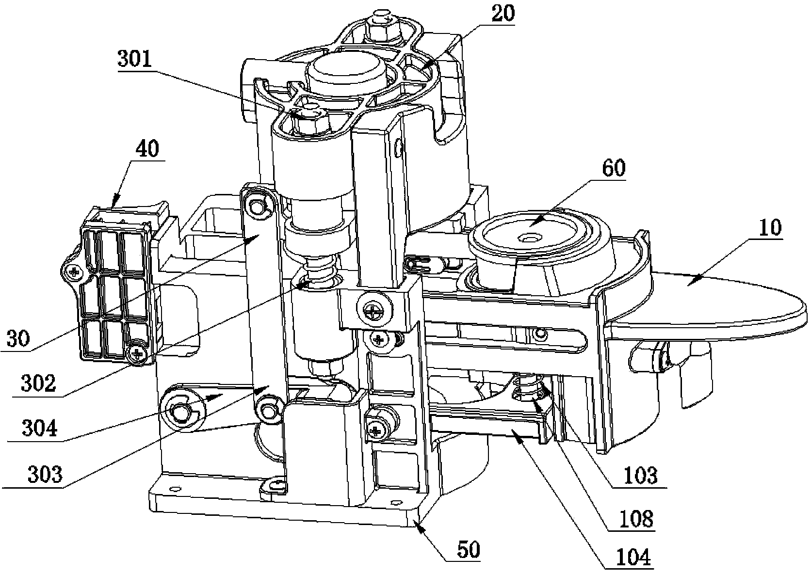 Vertical capsule brewing device for coffee machine