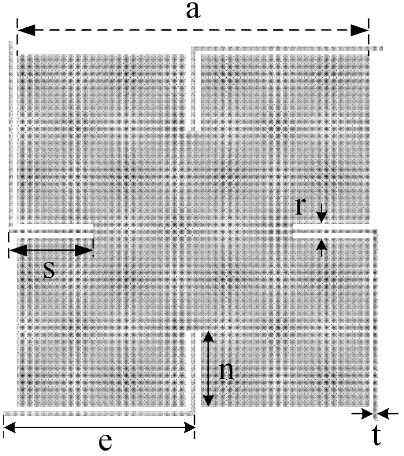 U-shaped electromagnetic band gap circuit board with low-frequency simultaneous switching noise inhibiting function
