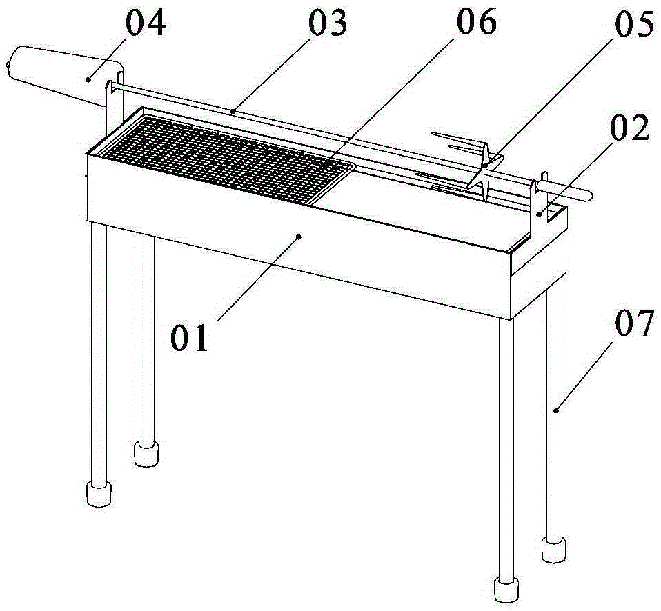 Portable and automatic barbecue device