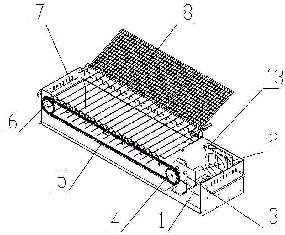 Portable and automatic barbecue device