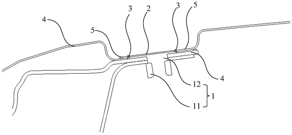 Roof luggage rack mounting structure and vehicle