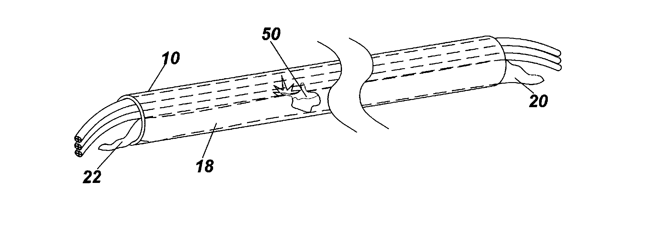 Method and Device for Suppressing Electrical Fires in Underground Conduit