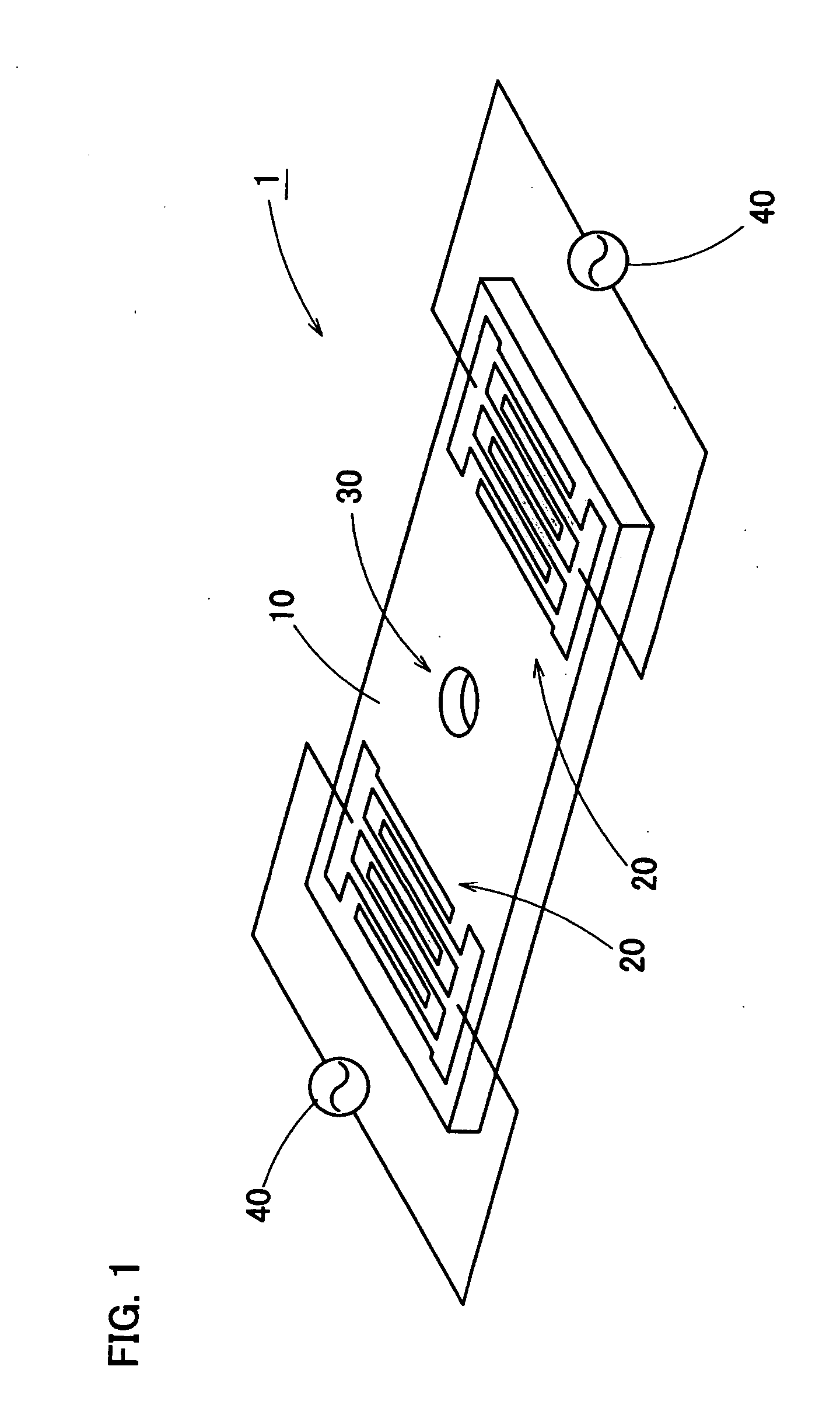 Heating apparatus using surface acoustic wave