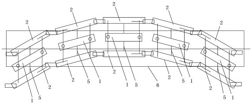 Suspension frame and maglev train with frame type traction linear motor in the middle