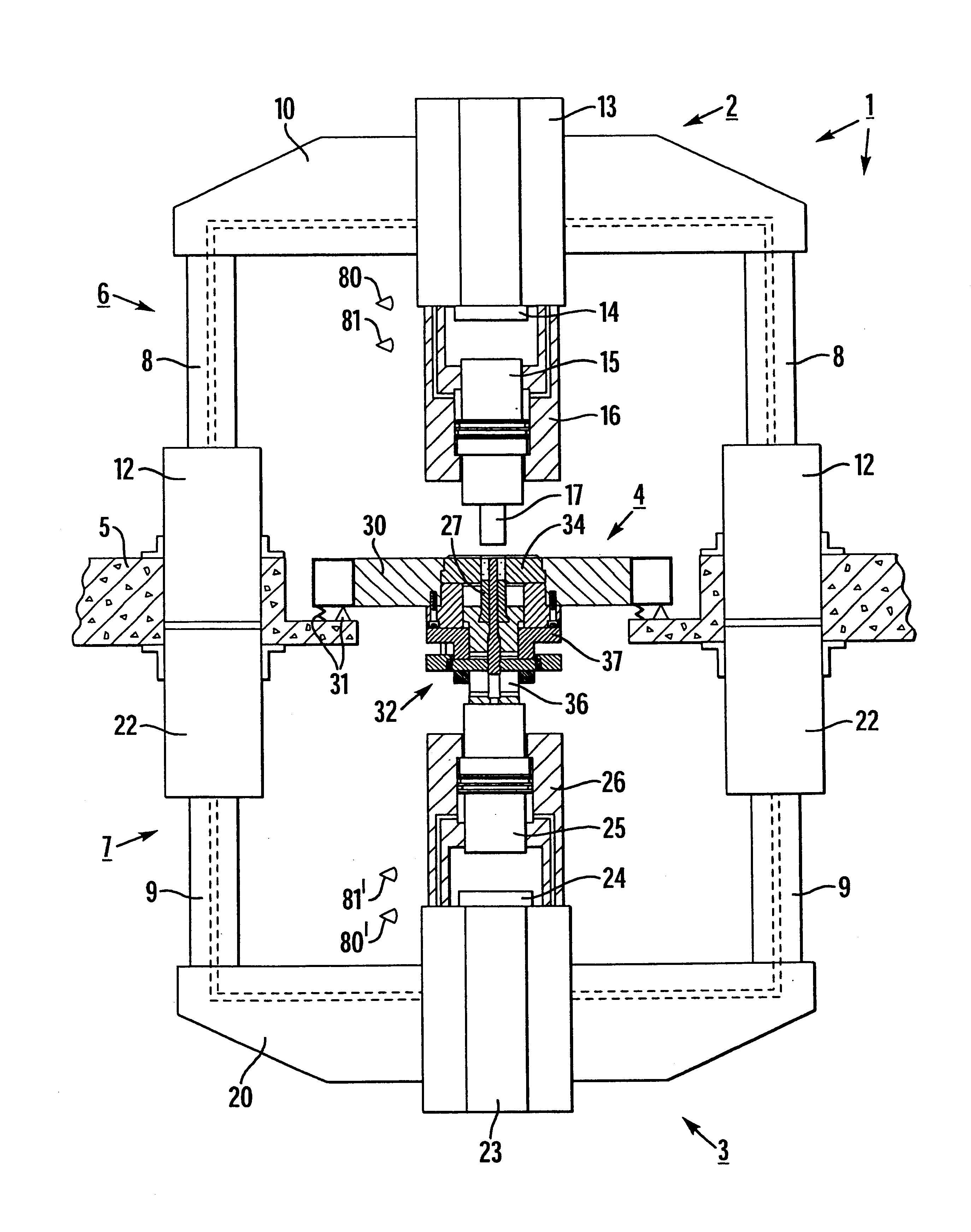 Method and impact machine for forming a body