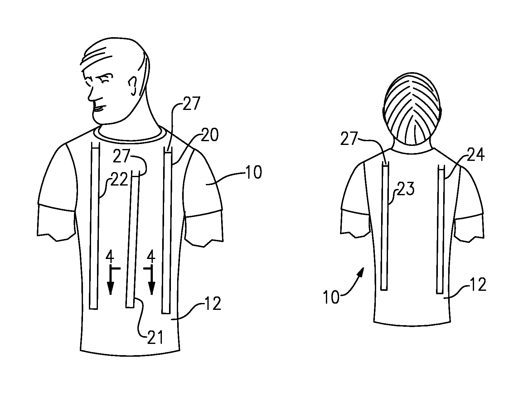 Undergarment for use with protective vest